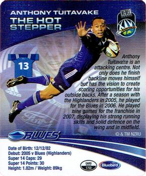 2008 Bluebird Foods Rugby Superstars #1 Anthony Tuitavake Back